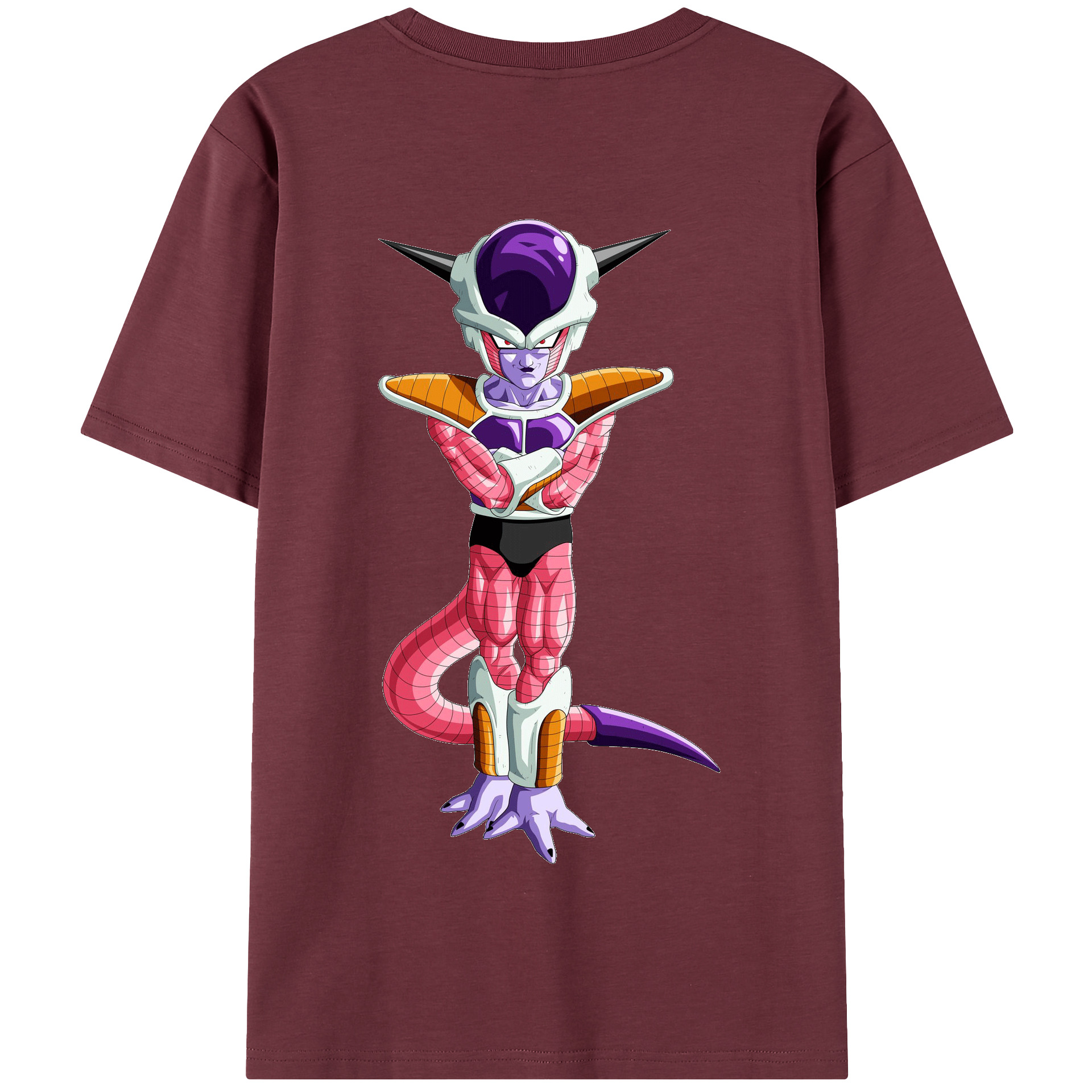 （画像用） ドラゴンボール フリーザ DRAGON BALL Frieza 綿100％半袖Tシャツ（背面プリント）
